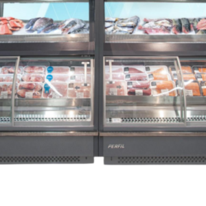 Expositor Combinado de Peixe com Máquina Acoplada