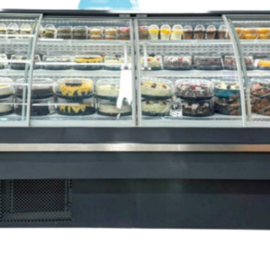 Expositor Vitrine Curva com Máquina Acoplada