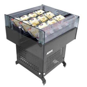 Expositor Resfriado Auto Serviço com Máquina Acoplada