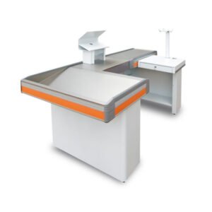 Checkout para caixa, modelo New Standard. Estrutura moderna, compacto, resistente e ideal para organizar o atendimento no ponto de venda.