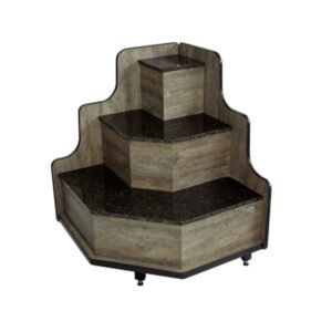 Expositor de frios fatiados e salmonados de canto. Estrutura robusta com granito para organização prática de frios, queijos e embutidos.